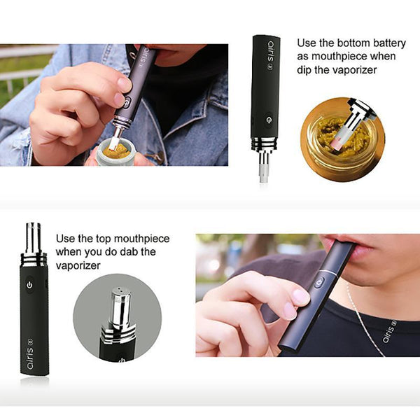 AIRISTECH AIRIS 8 400MAH DIP & DAB WAX PEN VAPORIZER "Nector collector"